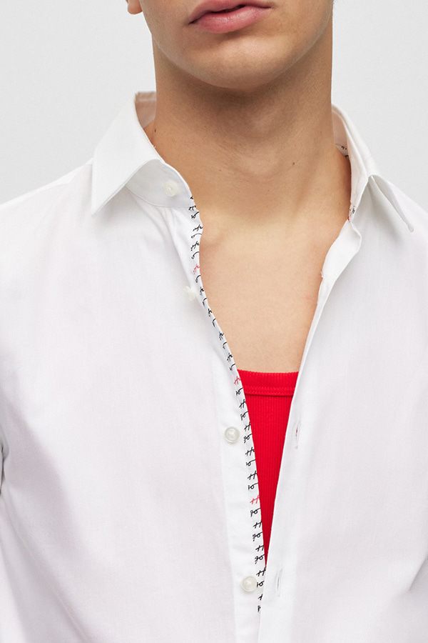 SHIRT HUGO - 199 WHITE